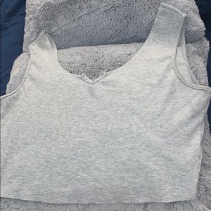 Grey crop top